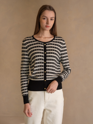 WED Slim stripe wool pullover