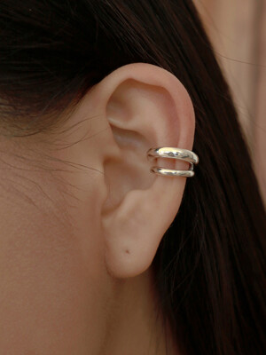 silver dovel earcuff