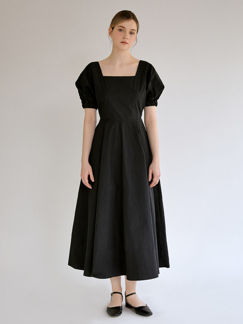 원피스 - 리엘  (RE_L) - Grove square dress (black)