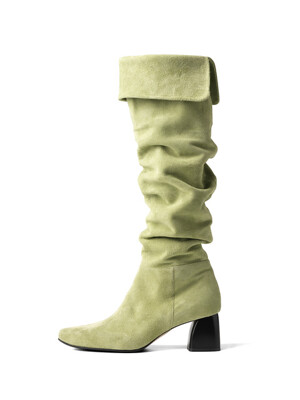 Wrinkle long boots (Melon)