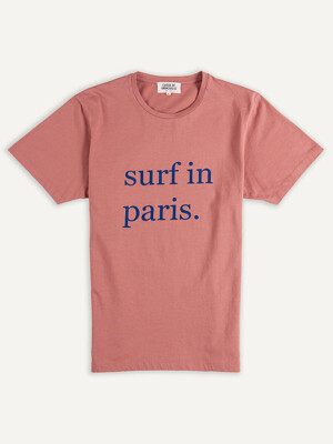 T-SHIRT SURF IN PARIS OLD PINK / BLUE