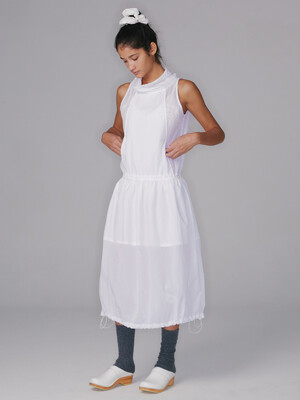 2-Way Pumpkin Nylon Dress / White
