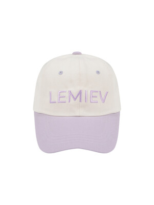 LEMIEV Mix Logo Ball Cap Purple