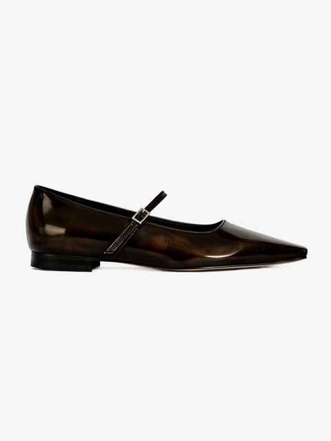 플랫슈즈 - 누트 (Neute) - 15mm Iris Pointed-Toe Flat shoes (Brown)