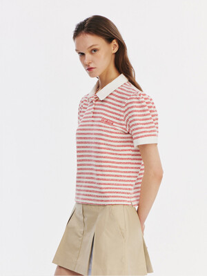 Stripe PK Shirt_red