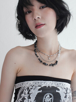 Necklace_AUBE Hematite Crystal Necklace