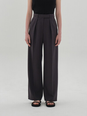 tuck pants_dark gray