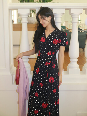 ROSIE Dress(로지)_DOT BLACK