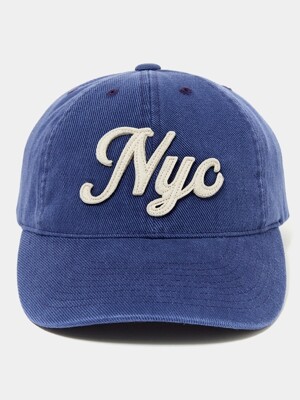 NYC TWILL WASHING BALL CAP 크라운네이비