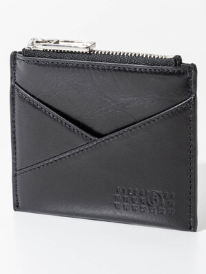 JAPANESE 6 SLG - ZIP CARDHOLDER_Black_SA6UI0015P6418T8013