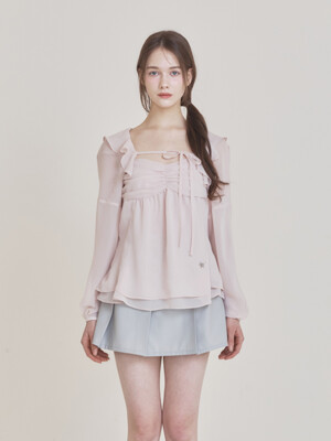 Fairy chiffon bolero (Pink)