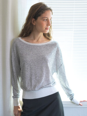 stripe knit 255 (charcoal)