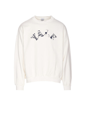 [와일드동키] SS25  맨투맨 YALEOFF WHITE