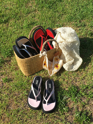 [단독]타이드 청키 플립플랍 슬라이드 Tide Chunky flip flop slides_3 COLORS