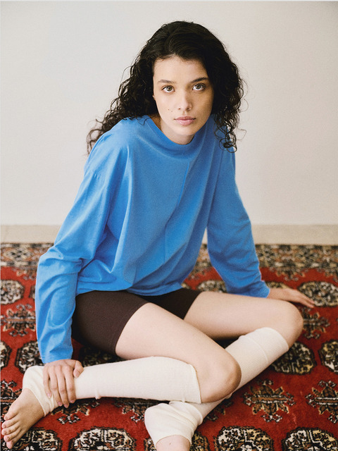 디야니 Sunray Long Sleeve Tee (Vivid Blue)