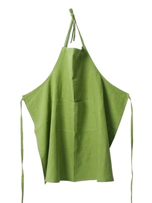 APRON-WASHED LINEN, LIME