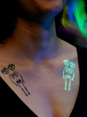 Skeletons (Glow-In-The-Dark) 타투 스티커