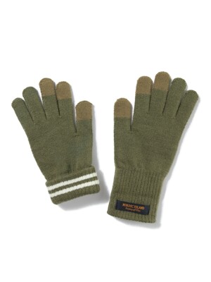 Long-Touch Gloves - Olive