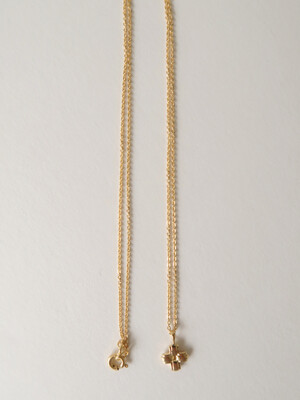 14k_SMALL LAYERED CROSS GOLD NECKLACE