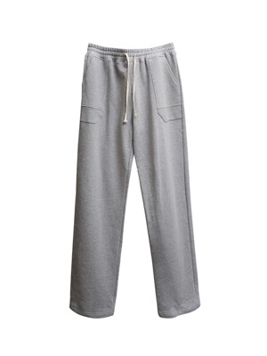 Pentagonal Pocket Sweat Pants (gray)