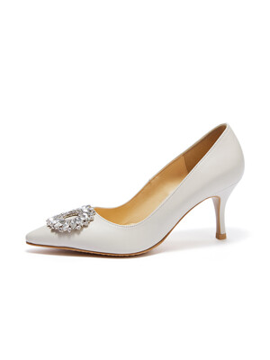 Round Crystal Stiletto_Cream