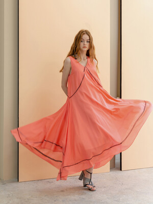 Silk-blend A-line Dress