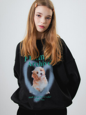 Puppy Sweatshirts Black