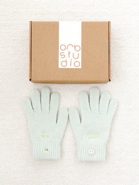 패션액세서리,패션액세서리 - 올브스튜디오 (orb studio) - DON’T FORGET ME wool gloves (Mint) 울 장갑