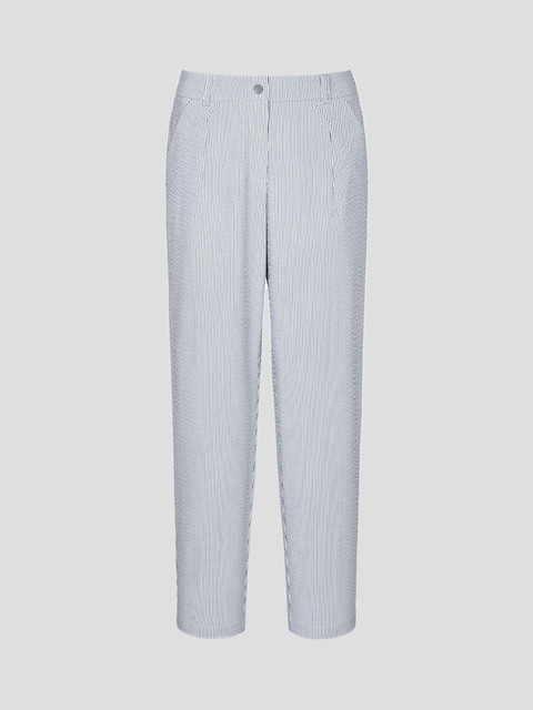 골프 - 빈폴골프 (BEANPOLE GOLF) - 여성 성하 시어서커 배기 팬츠  네이비 (BJ3421A21R)