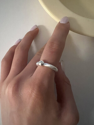 [925silver] Matt & glossy ring