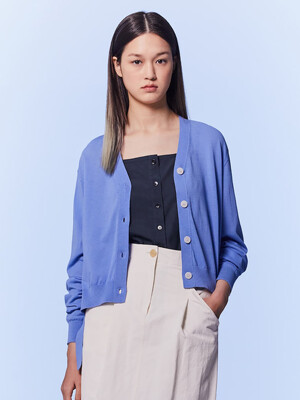 Signature Summer Knit Cardigan  Sky Blue (KE335AM01Q)