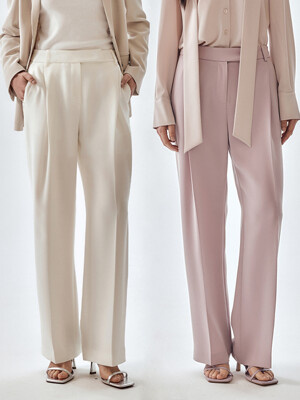 [1+1][Drama Signature] Pleated Semi-Wide Trousers