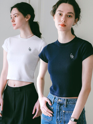 [1+1] L&R Slim Crop T-Shirt