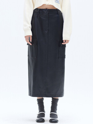 POCKET MAXI SKIRT_BLACK