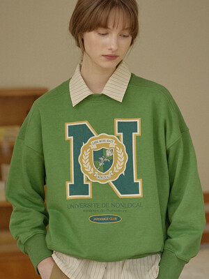 N Logo Sweatshirt - Moss Green