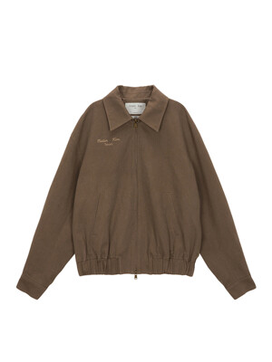 LETTERING DRIZZLER JUMPER IN BROWN
