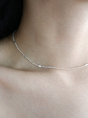 mini heart chain necklace