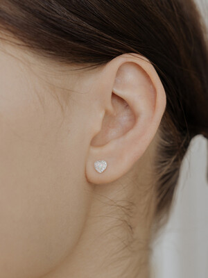 [단독]WIL105 Opal Heart Earring