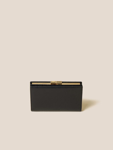 쿠론]Fermoir Middle Wallet (Dark Brown)_RCWEX24641BRD
