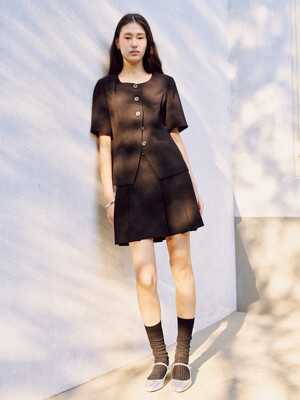 [Drama Signature] Pleats Mini Skirt