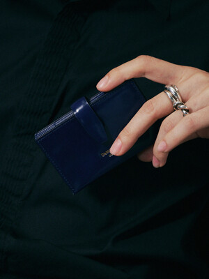 Folding wallet-deep blue