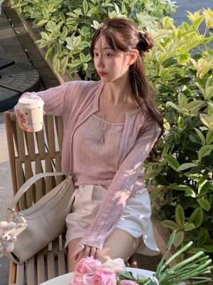크로셰 린넨 후크 가디건 SET_3color