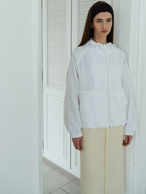 piping windbreaker (white)