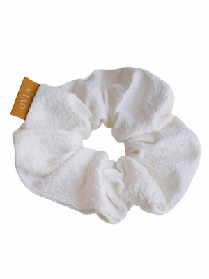 [리퍼브] Classique jacquard gold match scrunchie_2color HS006