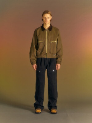 NEW ORTEGA23 BOMBER JACKET awa569m(KHAKI)