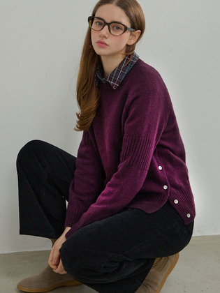 [울50%] Cozy lambswool knit_4 Colors