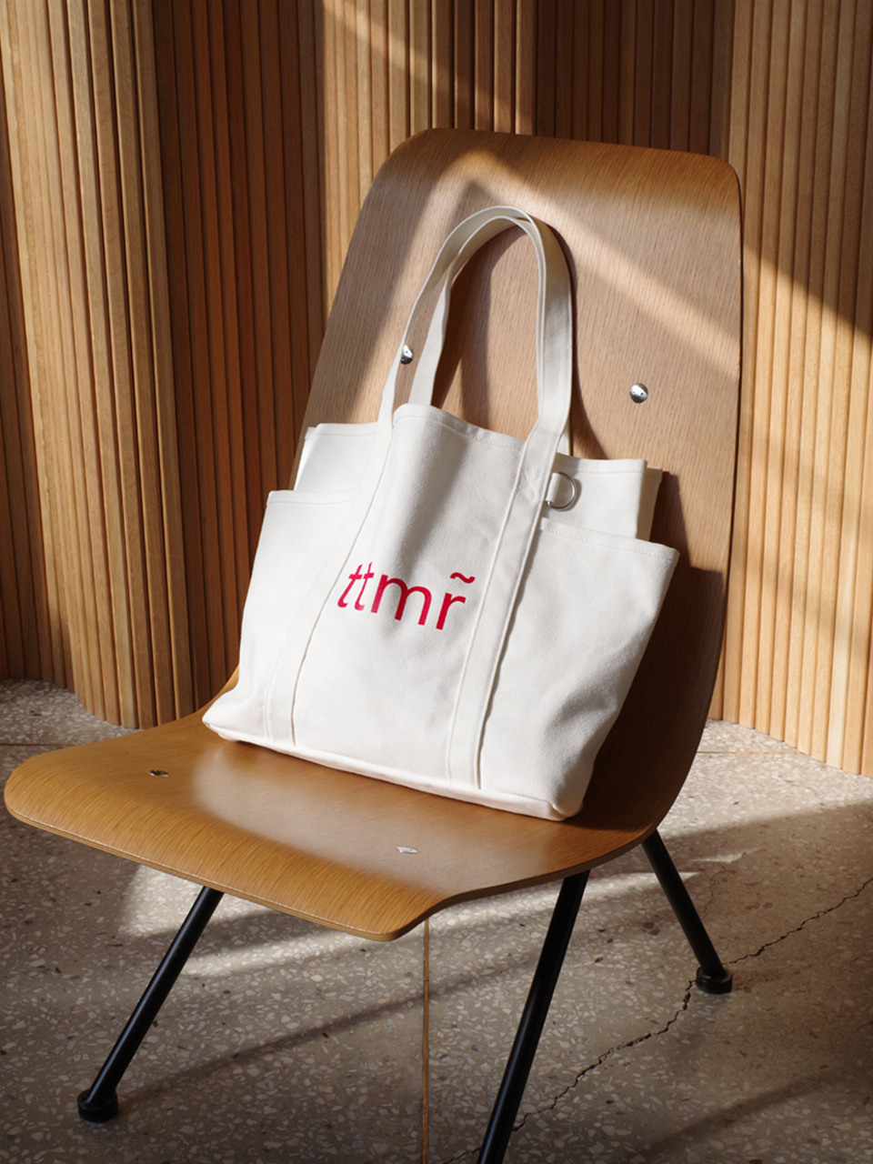 record tote bag [white]