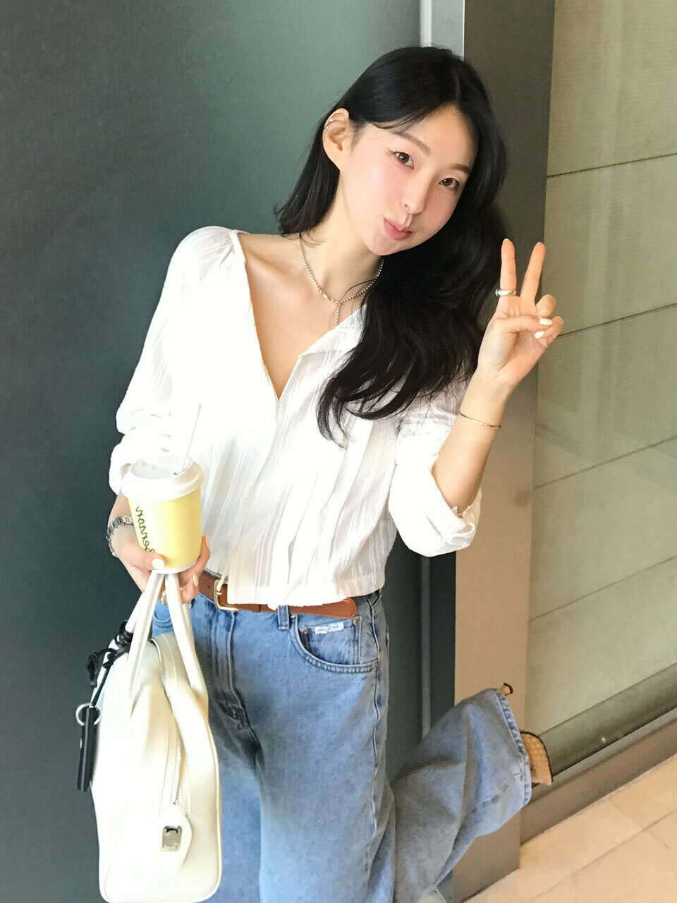 Блузка COTTON MIST BLOUSE [IVORY]