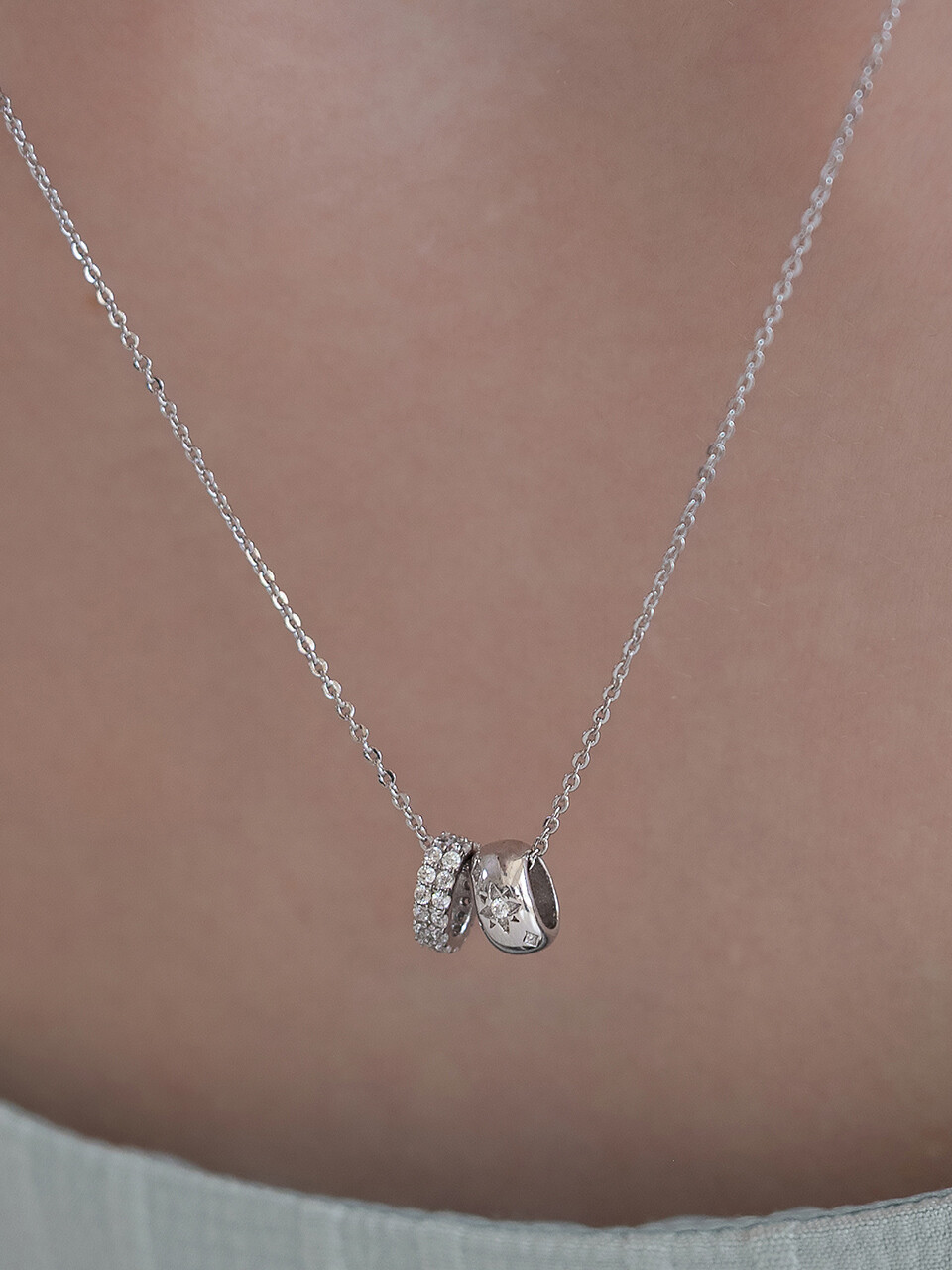 (серебряный) цепь
