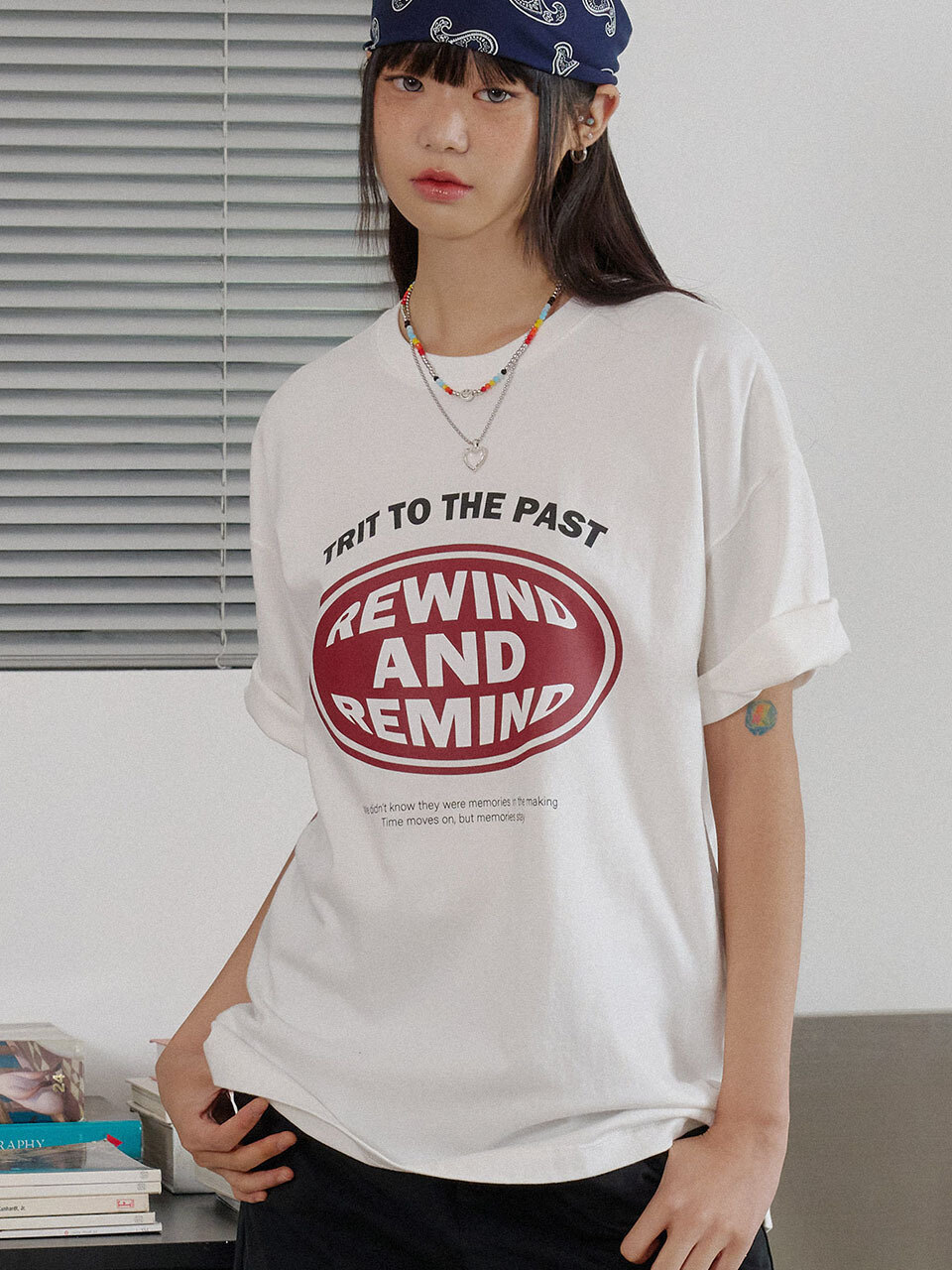 Плотная футболка Remind Pigment белая